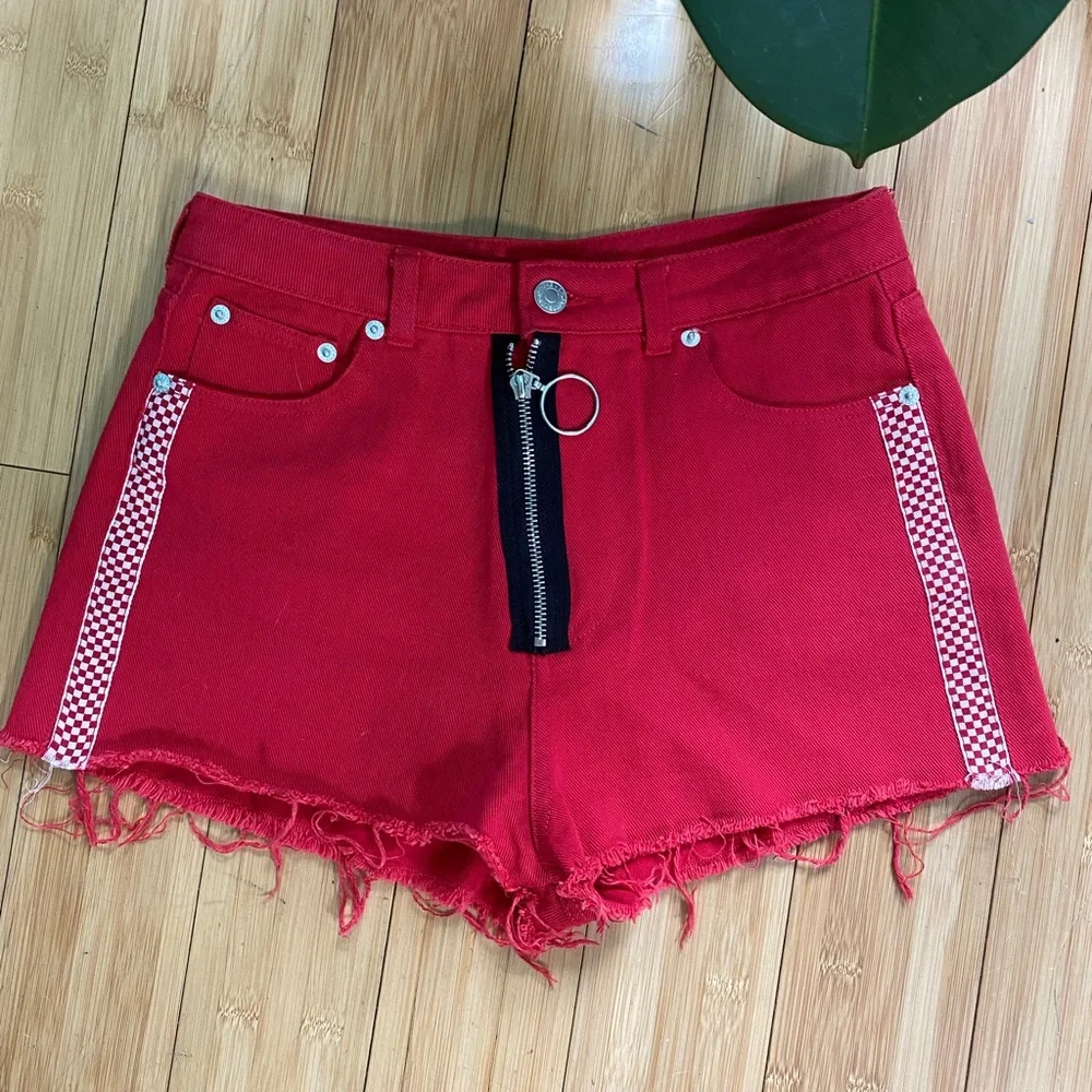 Red Racer Shorts - Picture 1 of 2